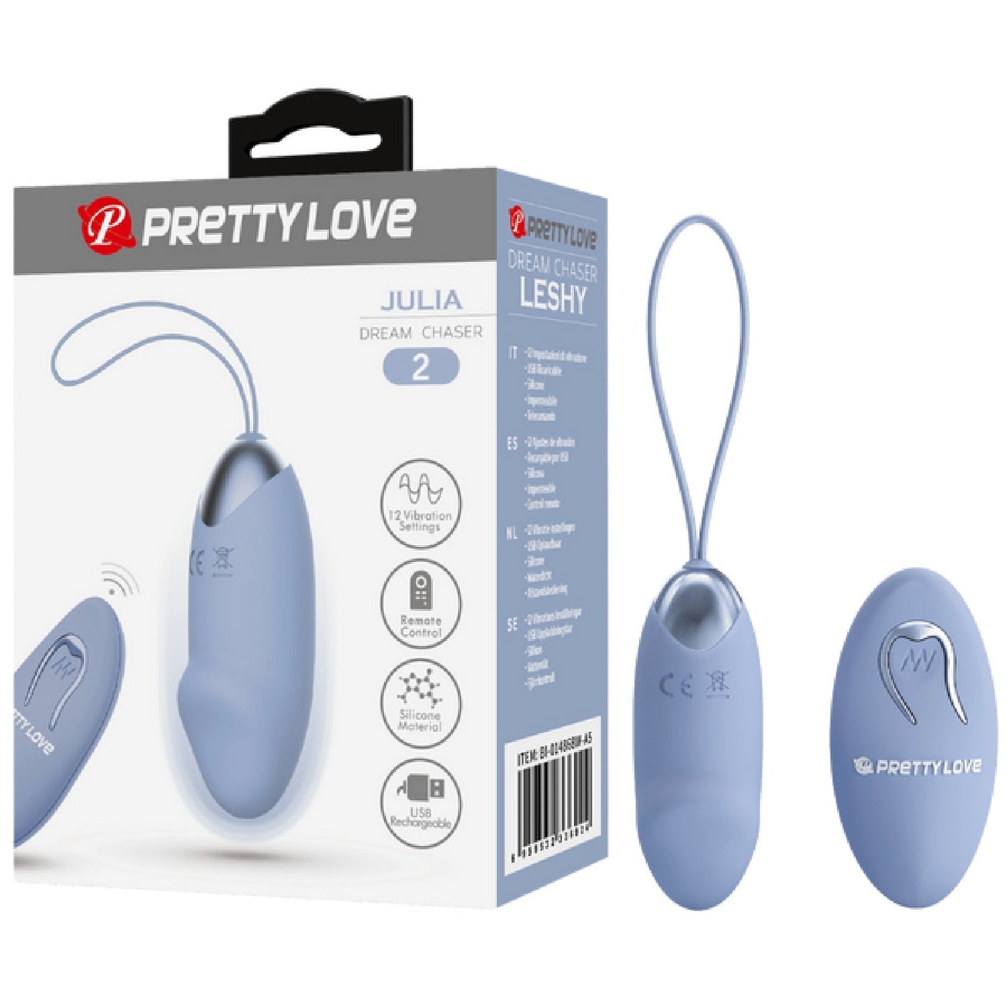 Rechargeable Julia – Multi-Speed Remote-Controlled Egg Vibrator with 12 Vibration Settings