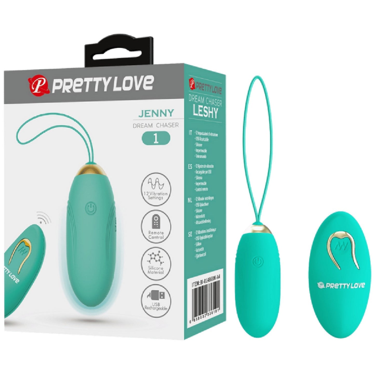 Rechargeable Jenny – Multi-Speed Remote-Controlled Egg Vibrator with 12 Vibration Settings