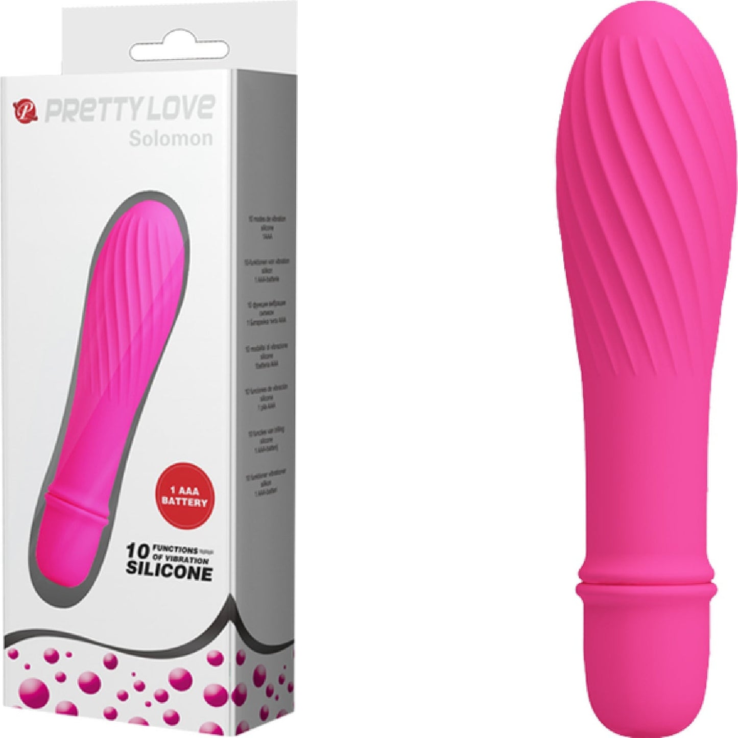 Solomon Mini Vibrator – Silicone Small Vibrator with Swirl Tip