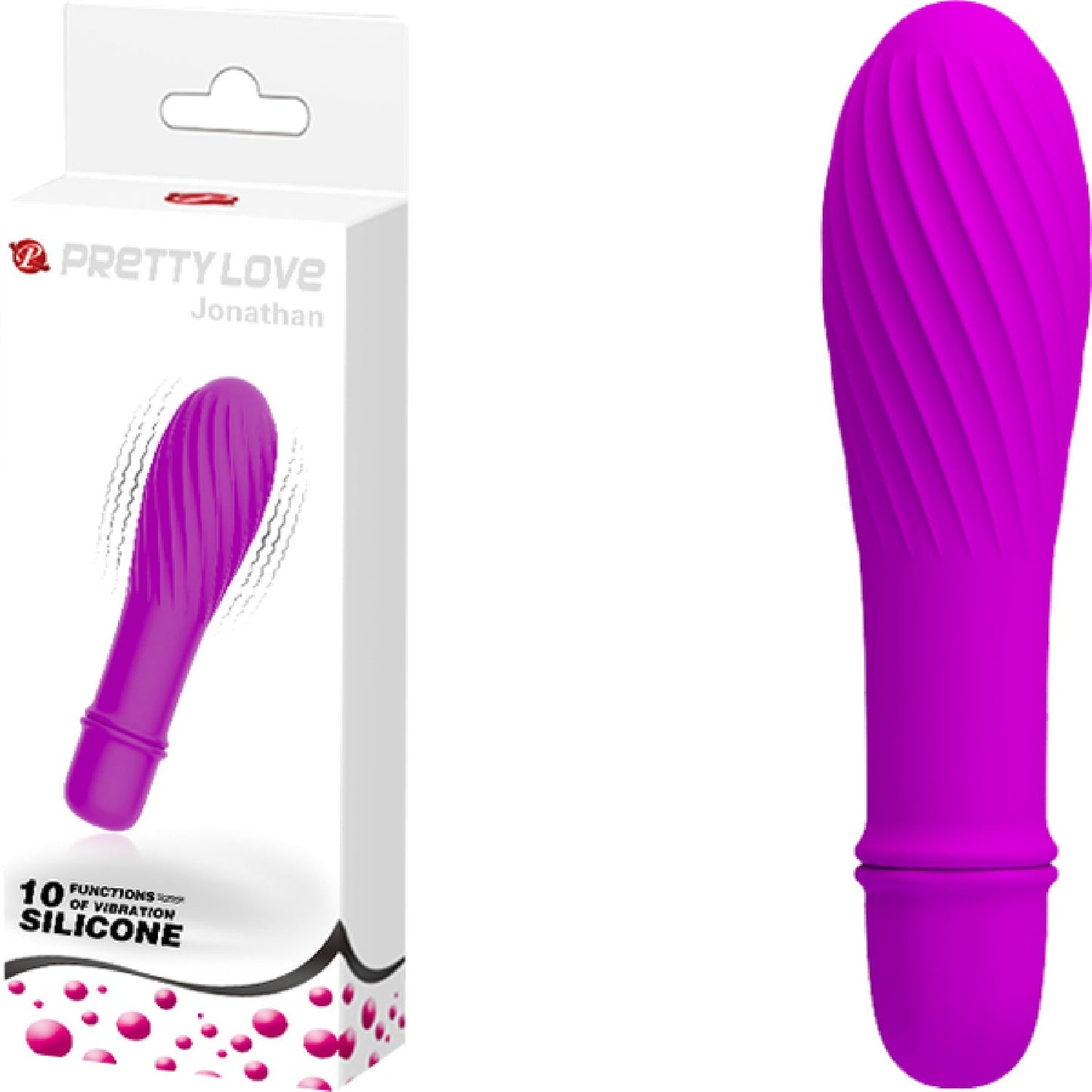 Solomon Mini Vibrator – Silicone Small Vibrator with Swirl Tip