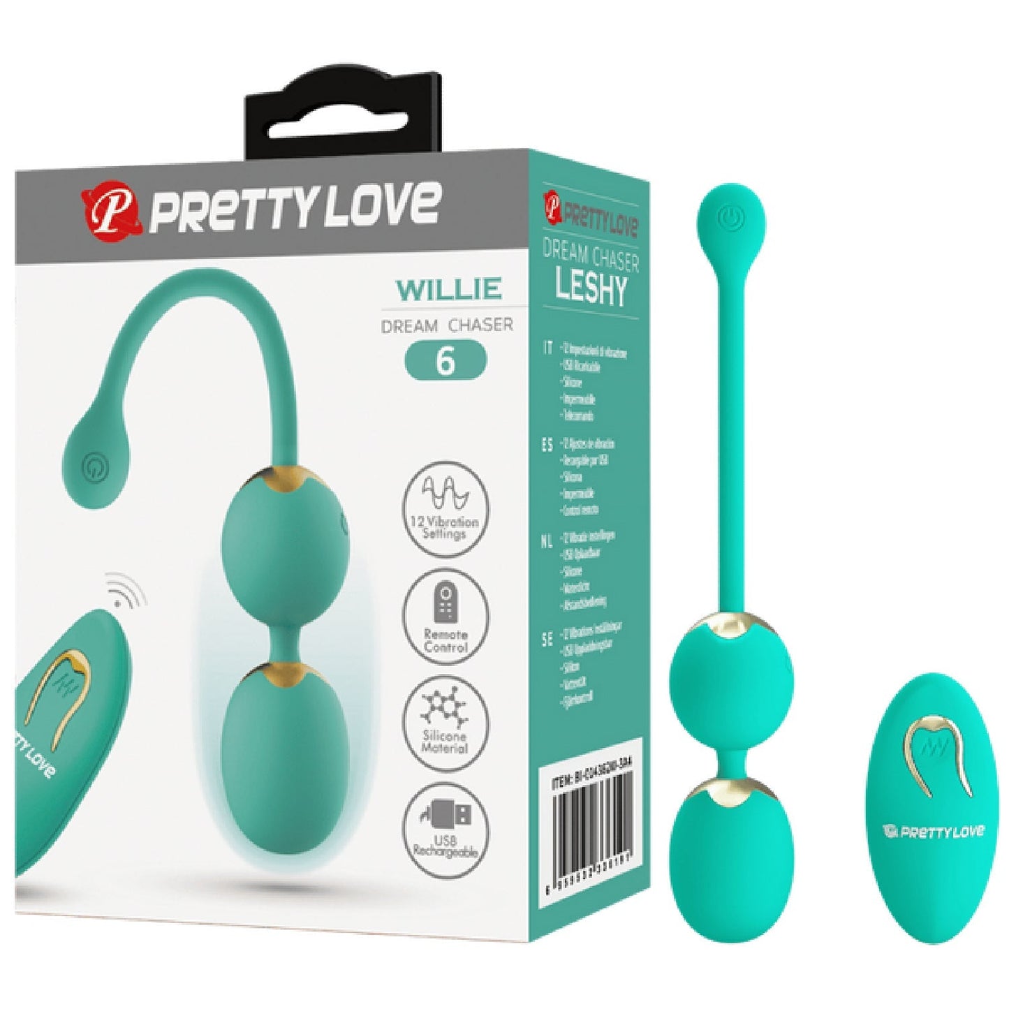 Rechargeable Willie – Remote-Controlled Vibrating Pelvic Floor Exerciser Balls