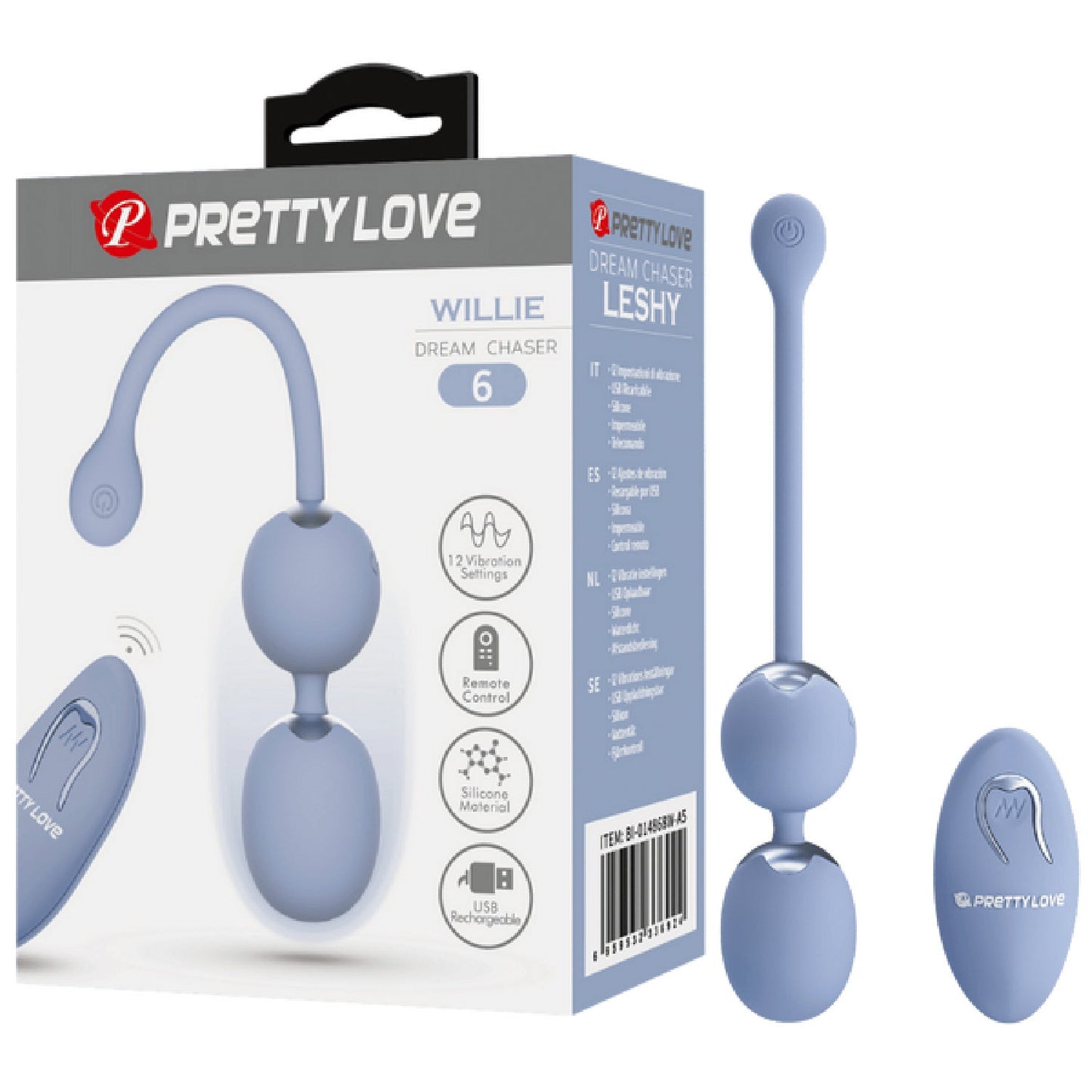 Rechargeable Willie – Remote-Controlled Vibrating Pelvic Floor Exerciser Balls