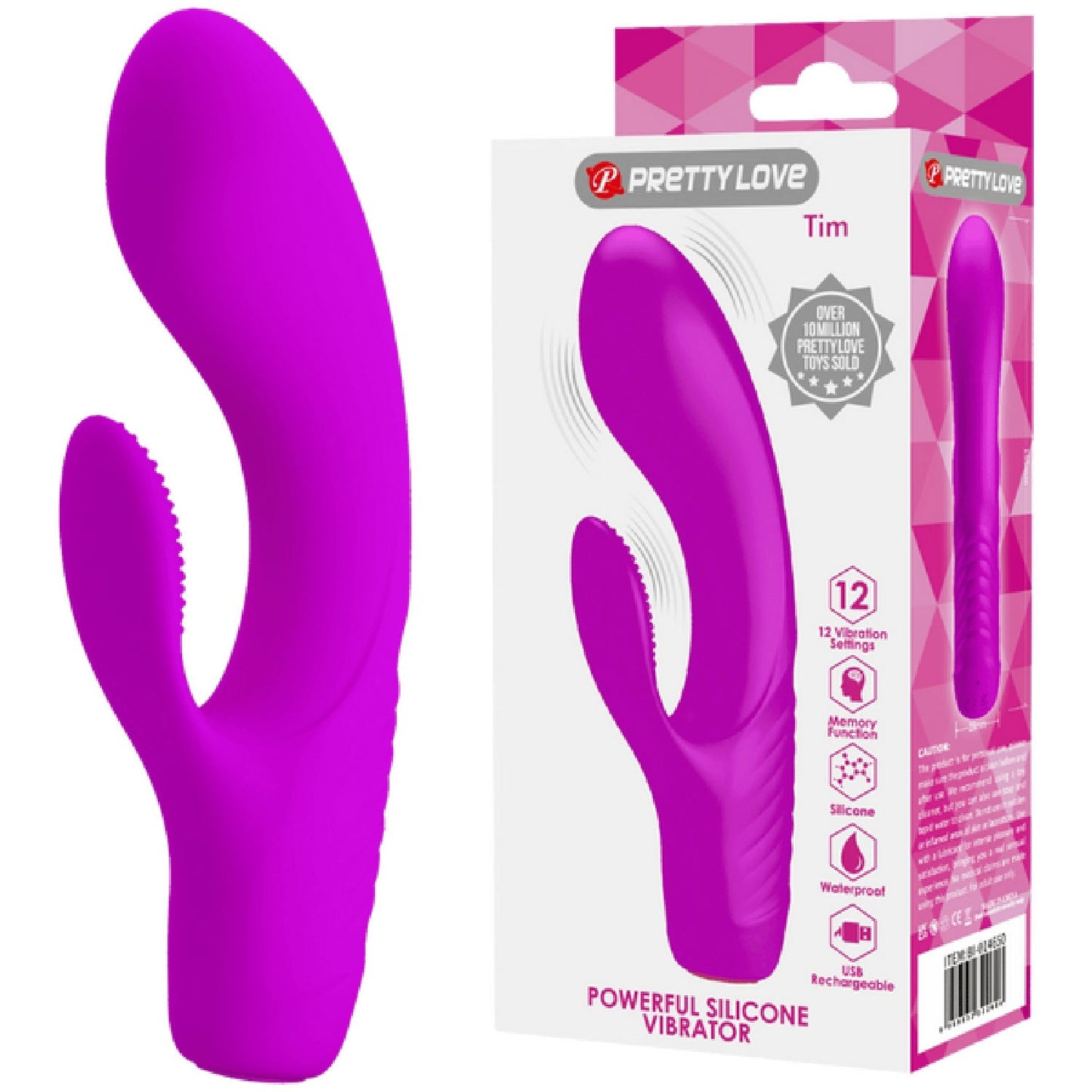 Rechargeable Tim Rabbit Vibrator – Bendable 12-Function G-Spot Vibrator