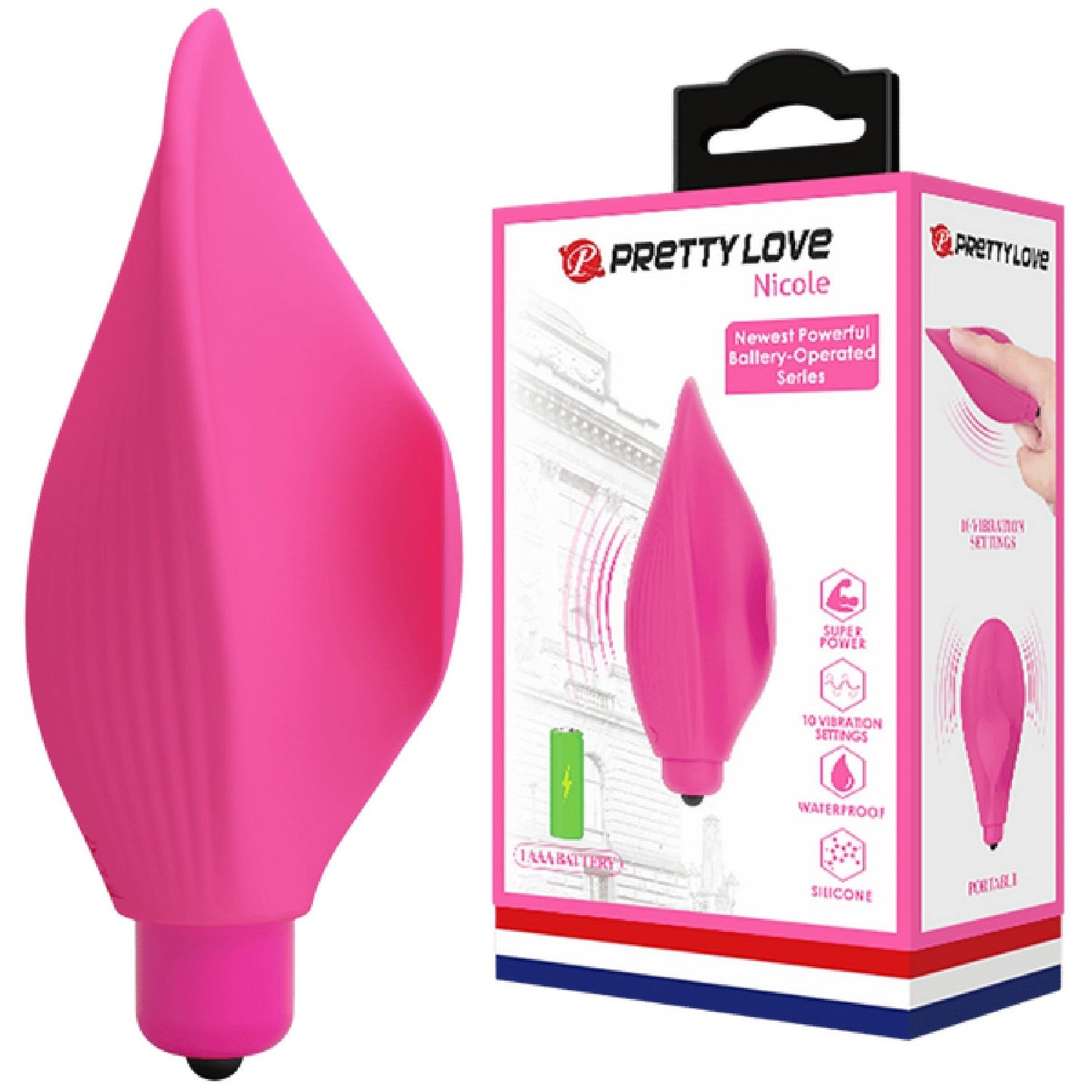 Nicole Silicone Finger Vibe – 10 Function Clit Stimulator Vibrator
