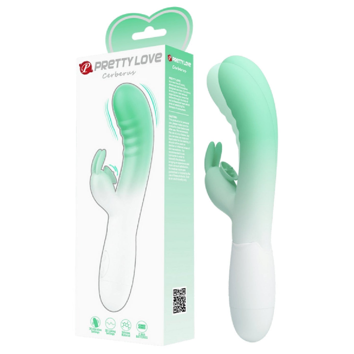 Cerberus Rabbit Vibrator – Slim Silicone Body with 30 Vibration Modes