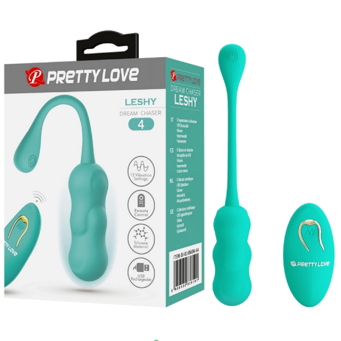 Leshy 4 Dream Chaser Rechargeable Silicone Vibrating Remote Egg