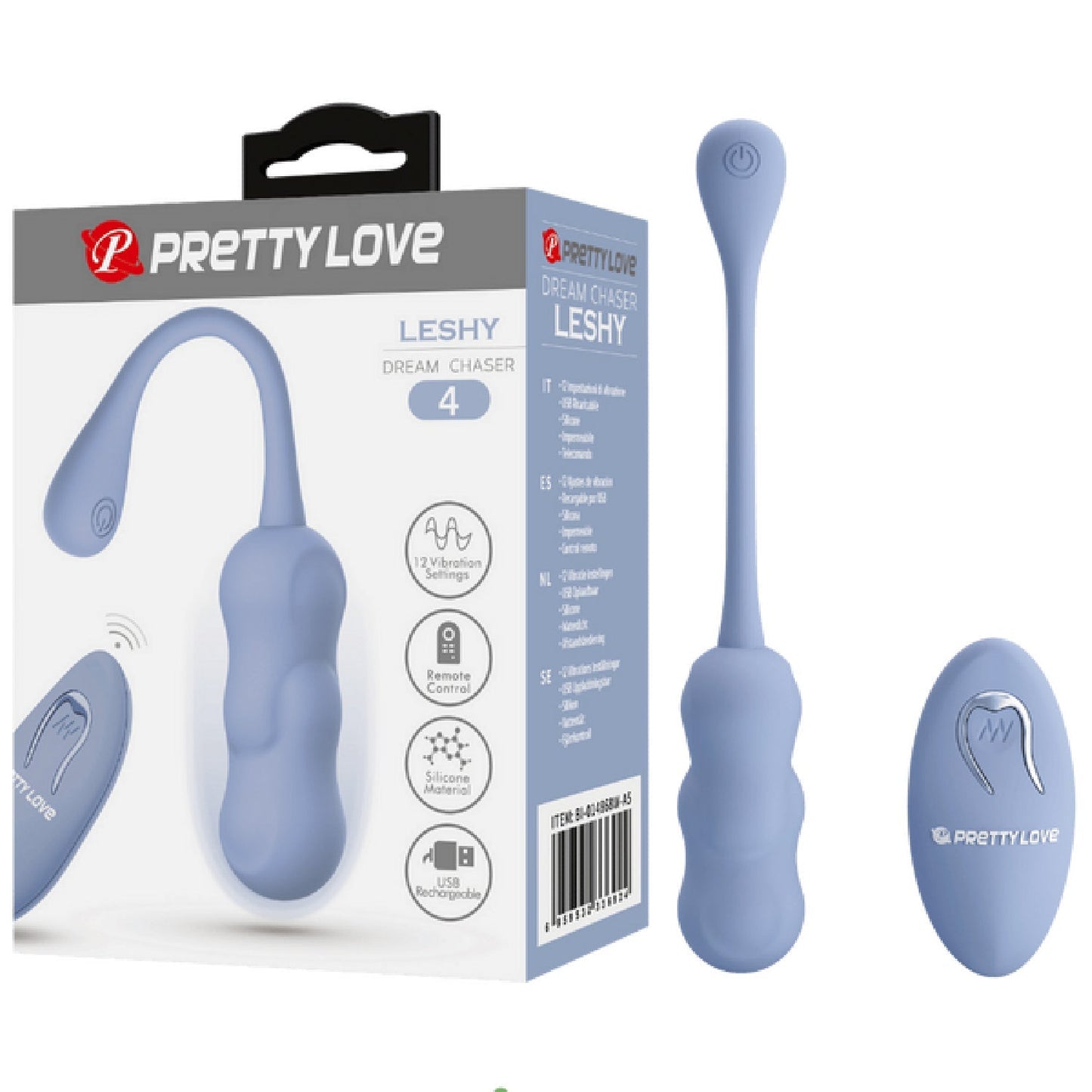 Leshy 4 Dream Chaser Rechargeable Silicone Vibrating Remote Egg
