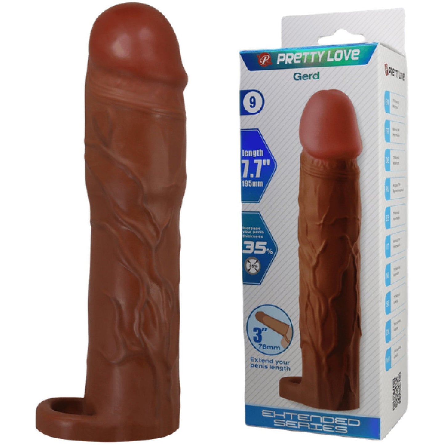 Gerd 7.7 Inch Penis Sleeve – Realistic Extension Sleeve