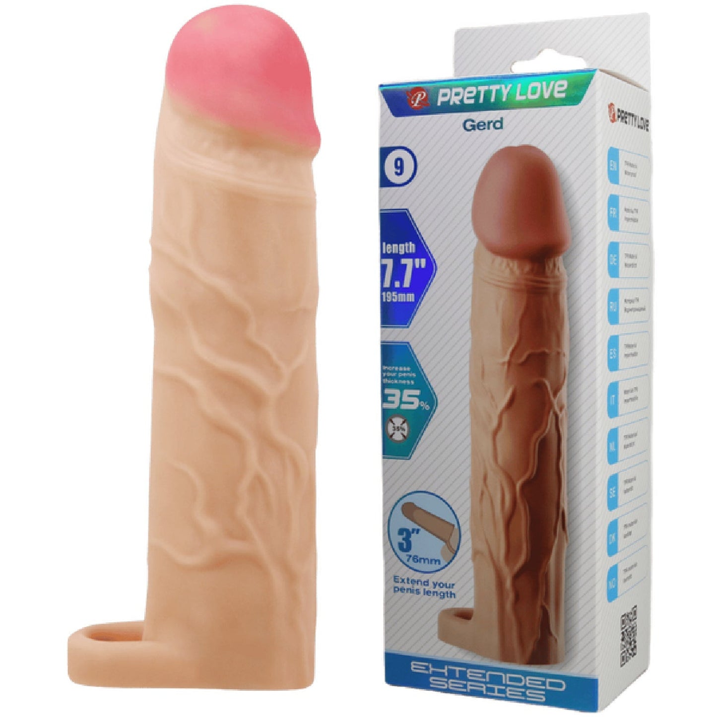 Gerd 7.7 Inch Penis Sleeve – Realistic Extension Sleeve