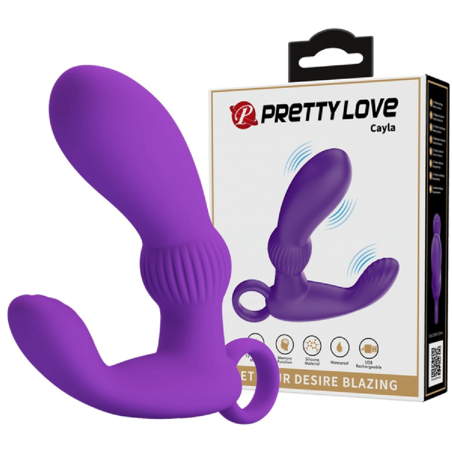 Rechargeable Cayla – Luxury Vibrating Prostate Massager with Circular Handle