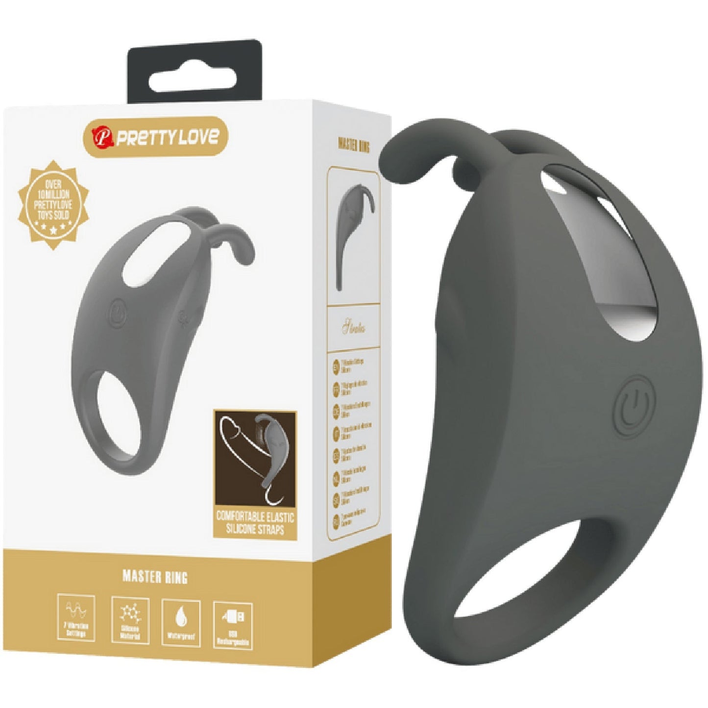 Stratus Rechargeable Silicone Cock Ring – Silicone Cock Ring