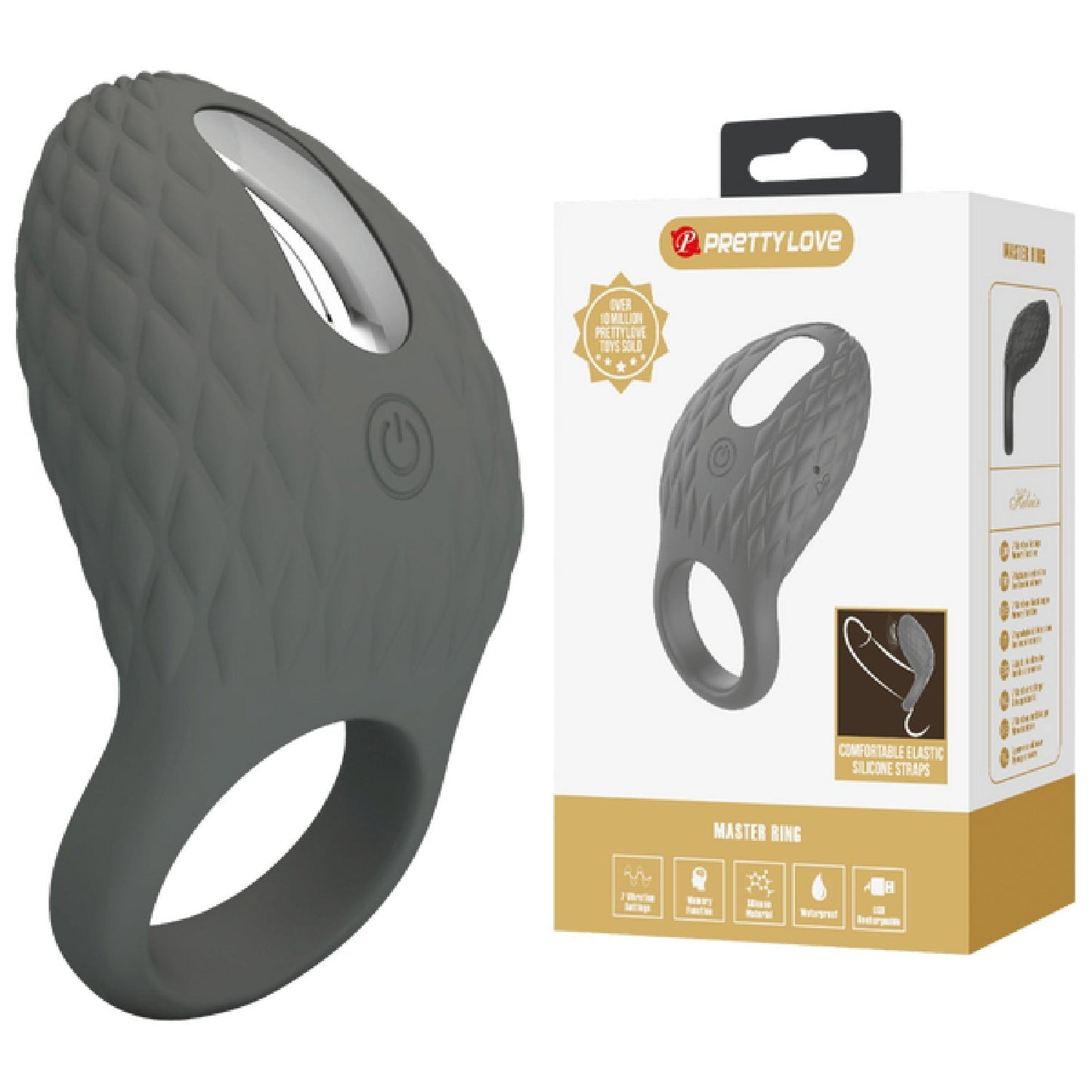 Helious Silicone 7 Function Rechargeable Vibrating Cock Ring