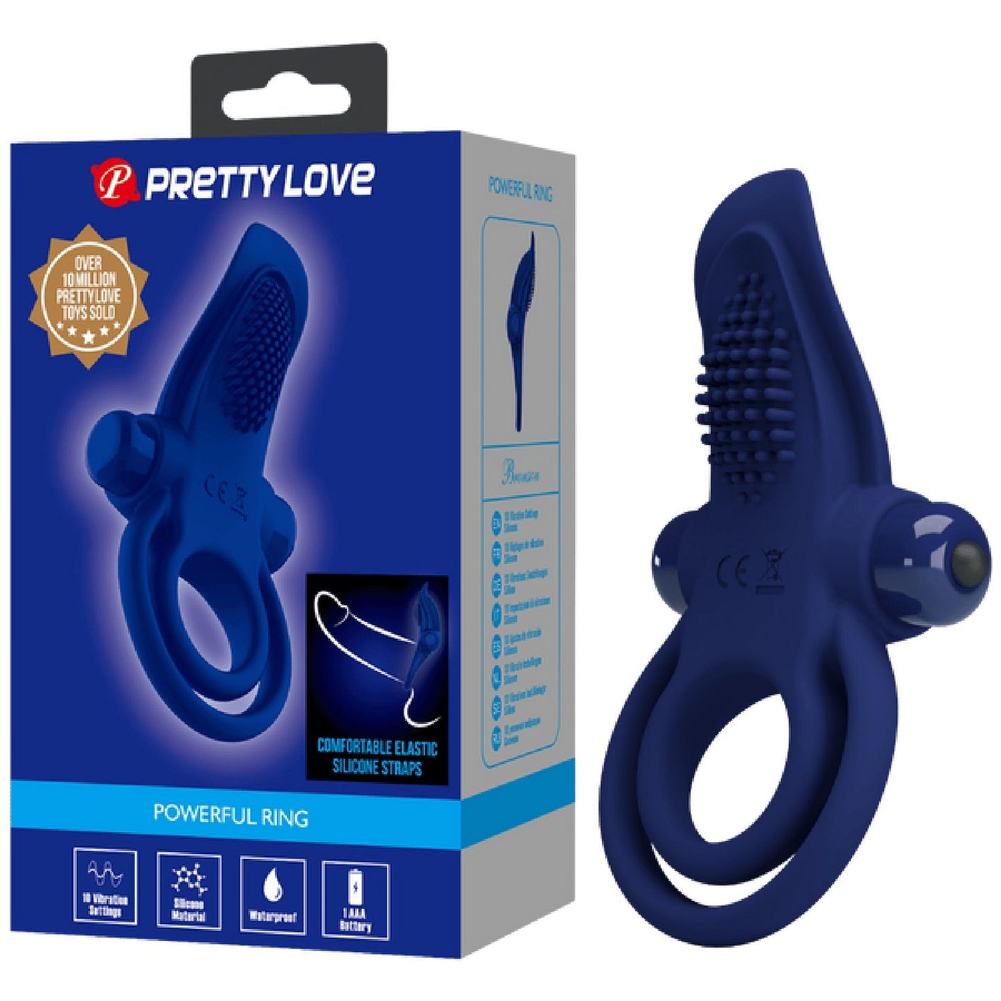 Bronson Silicone Vibrating Cock Ring – 10 Mode Silicone Cock Ring