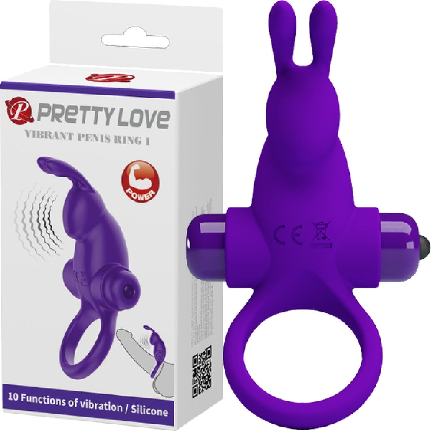 Pretty Love Vibrant Penis Ring 1 – Waterproof Vibrating Silicone Penis Ring