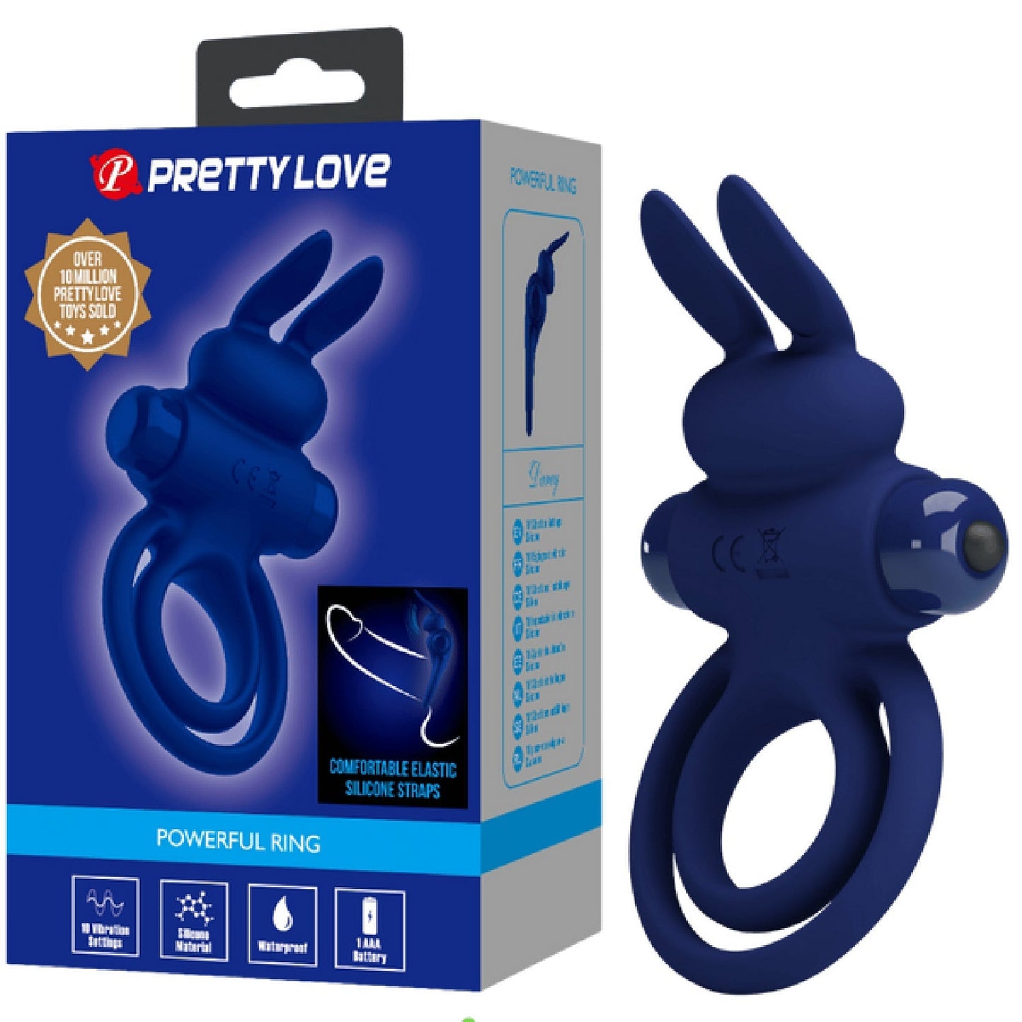 Darey Rabbit Cock Ring – Silicone Vibrating Cock Ring