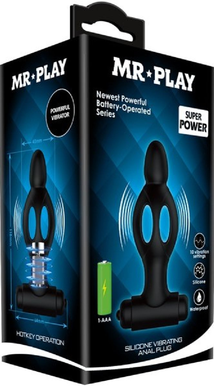 Mr. Play Silicone Vibrating Anal Plug – Soft Silicone Anal Plug