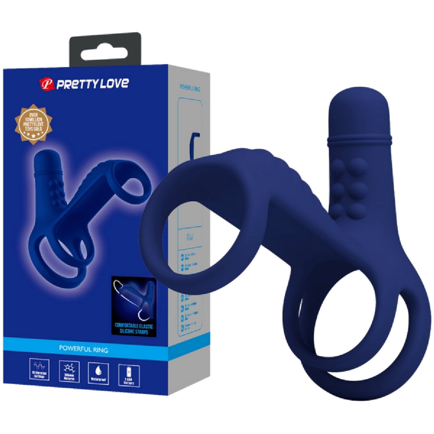 Pretty Love Elish – Vibrating Penis Sling with 10 Vibration Modes and Cock Ring