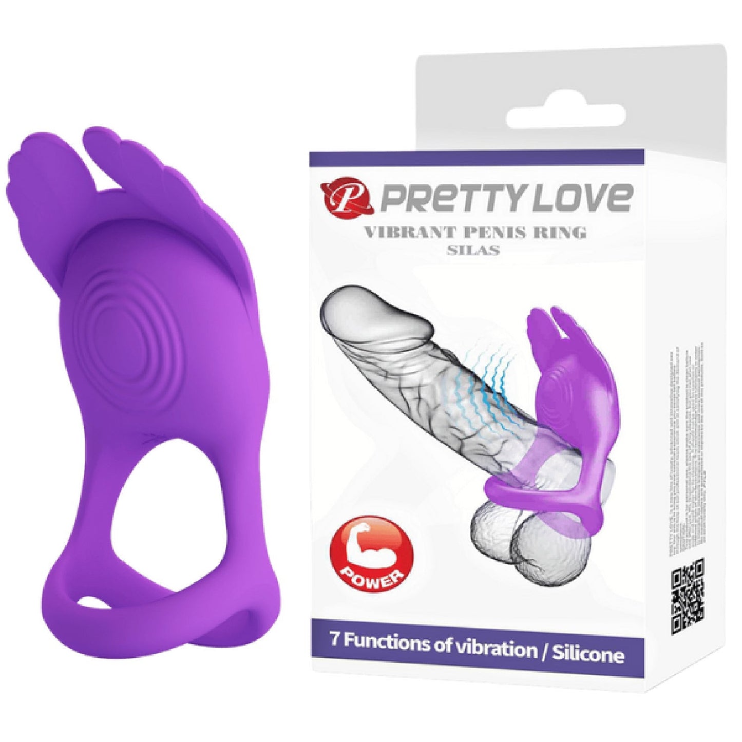 Vibrant Silas – Vibrating Silicone Cock Ring with 7 Vibration Modes