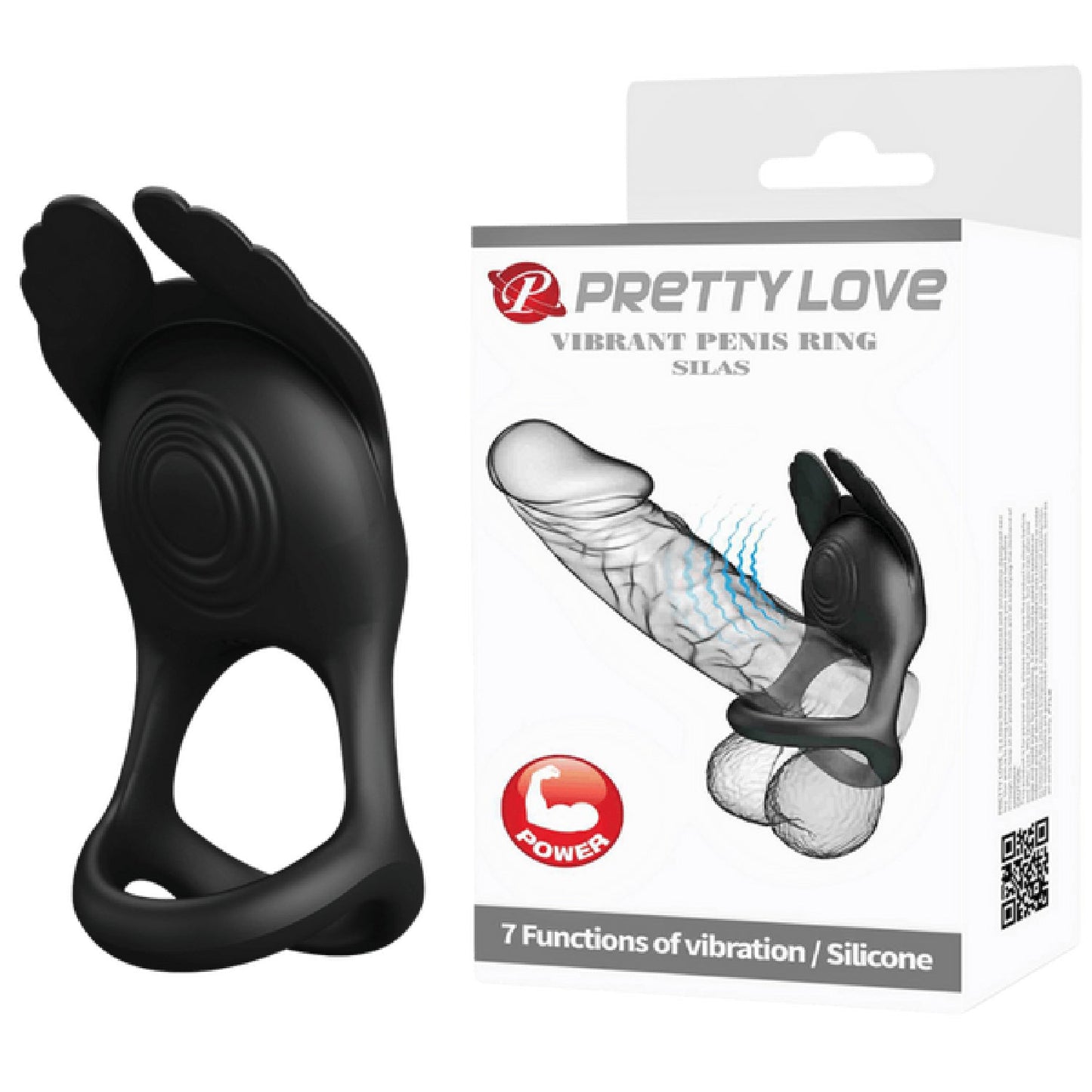 Vibrant Silas – Vibrating Silicone Cock Ring with 7 Vibration Modes
