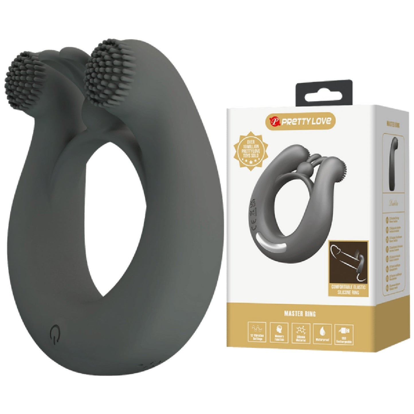 Dahlia – Silicone Dual Motor Vibrating Cock Ring