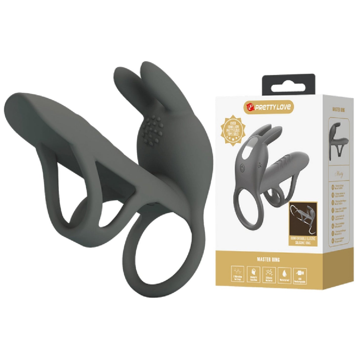 Matty Vibrating Penis Sleeve and Clitoral Stimulator – Silicone Sleeve and Stimulator Set