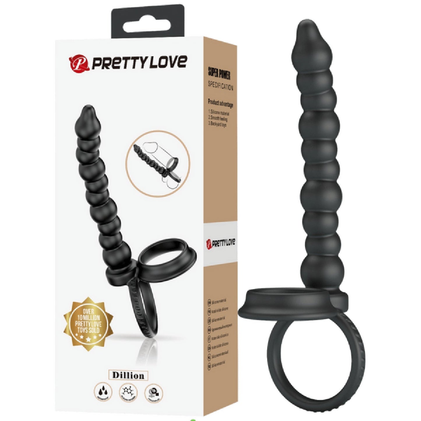 Prettylove Dillion Anal Probe – Elite Silicone Anal Probe