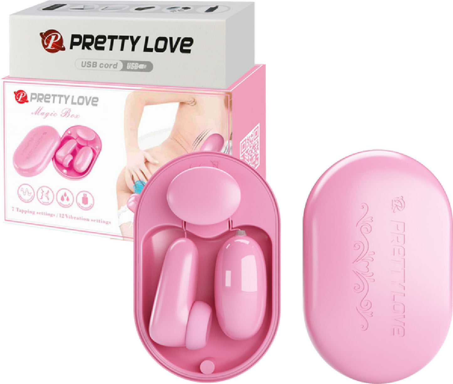 Magic Box Bullet Stimulator – Waterproof USB Rechargeable Vibrator with Tapping and Vibration