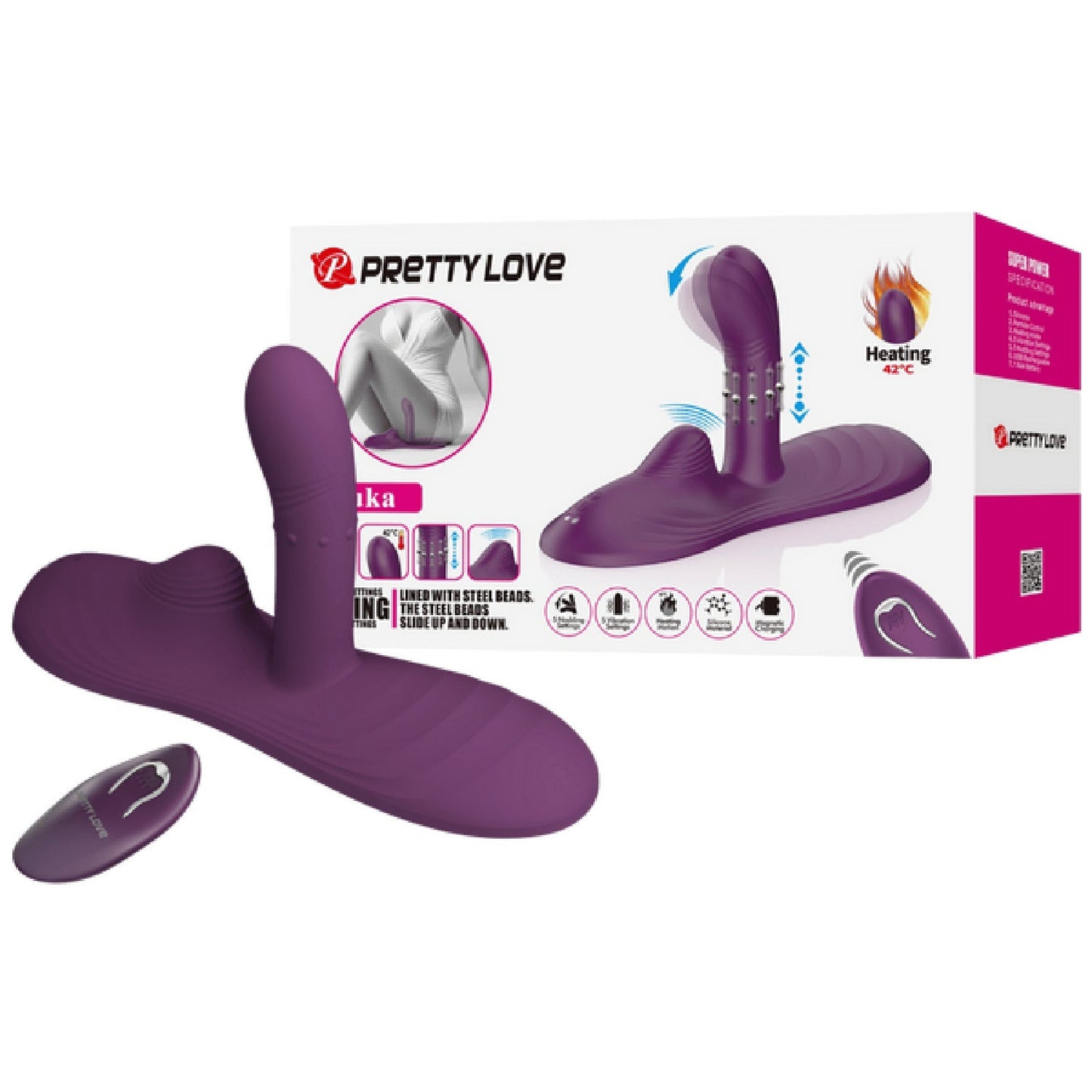 Luka Rechargeable Remote-Controlled Silicone Sit-Down Pad Vibrator