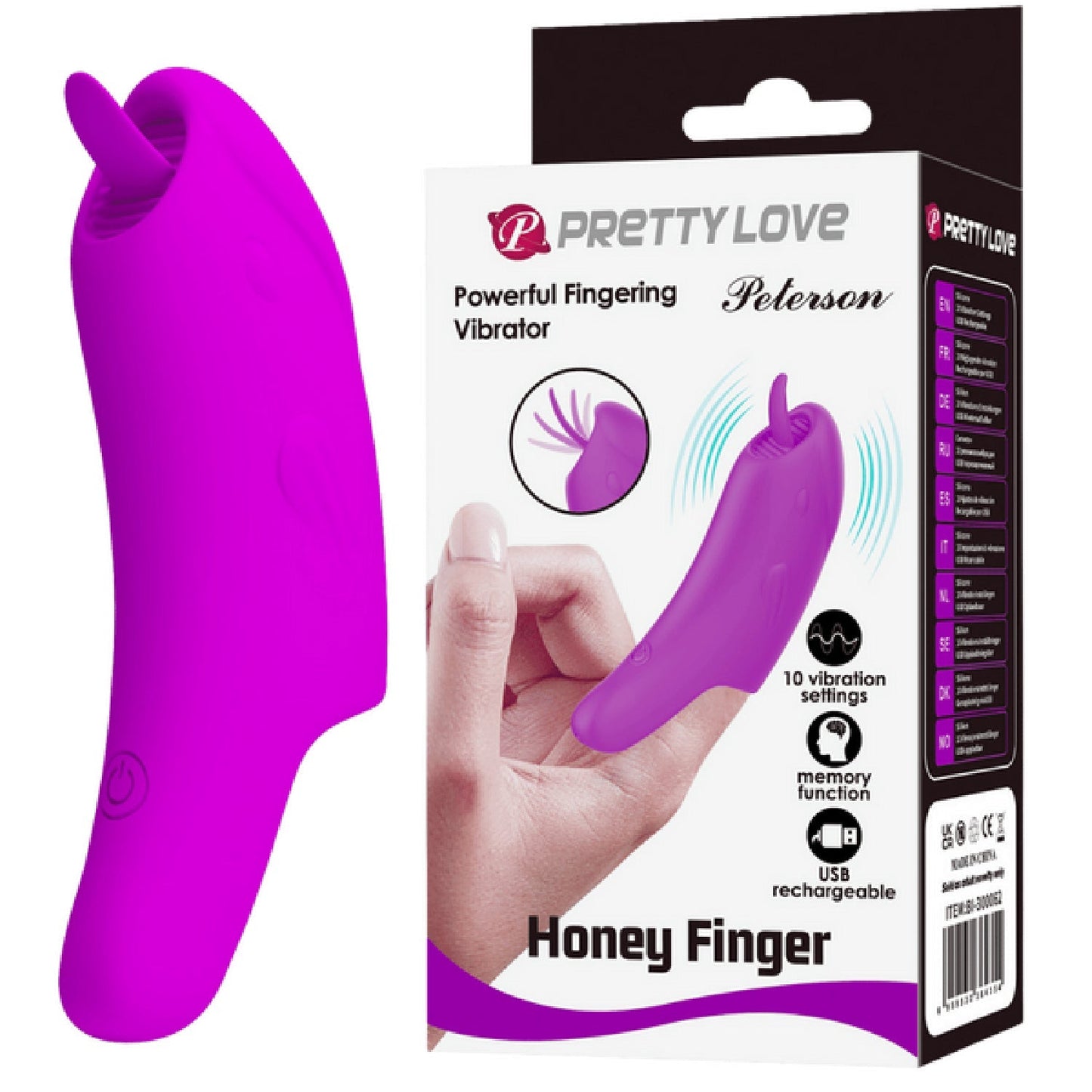 Peterson Rechargeable Honey Finger – Luxury Silicone Finger Vibrator