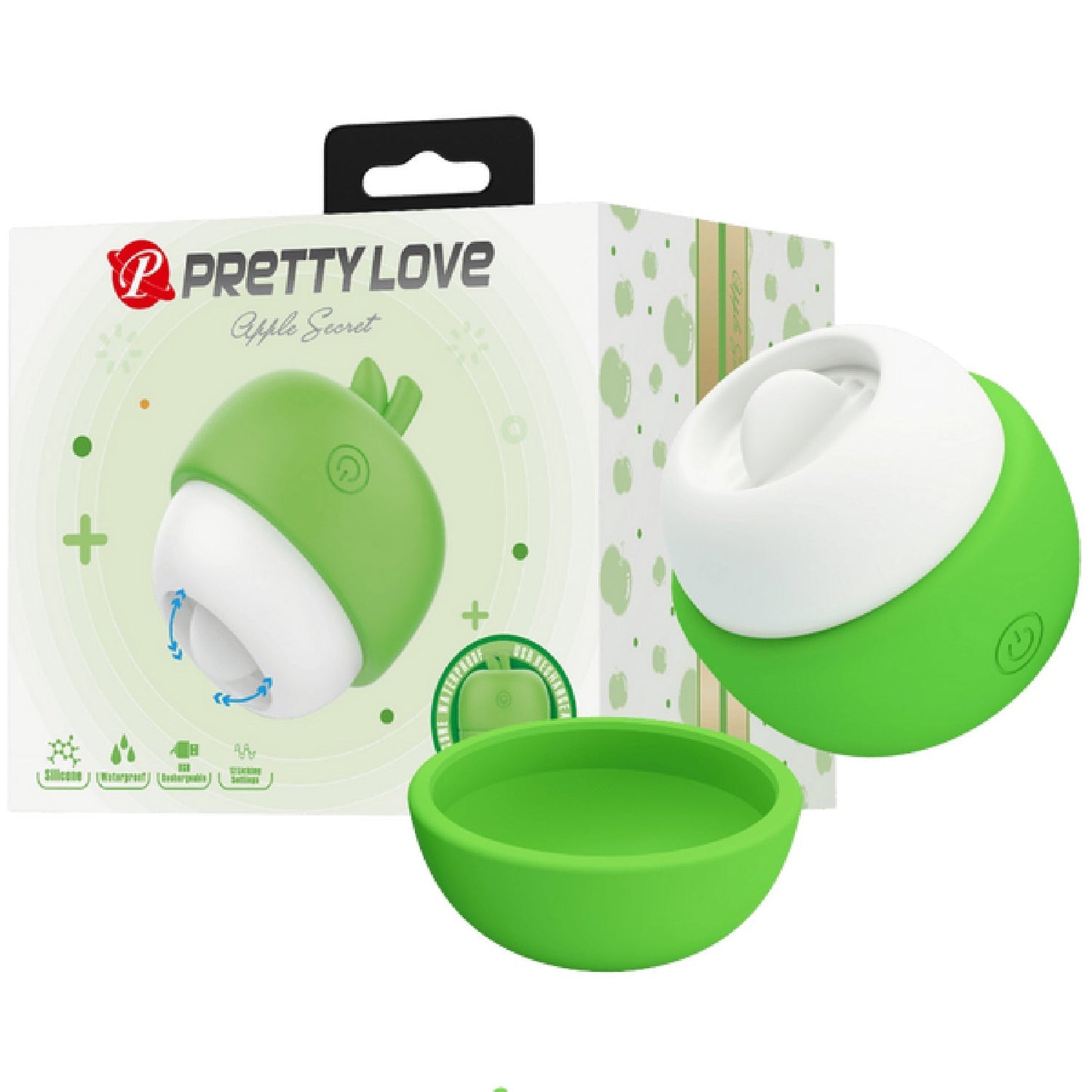Apple Secret Rechargeable – Silicone Clitoral Tongue-Like Stimulator Vibrator