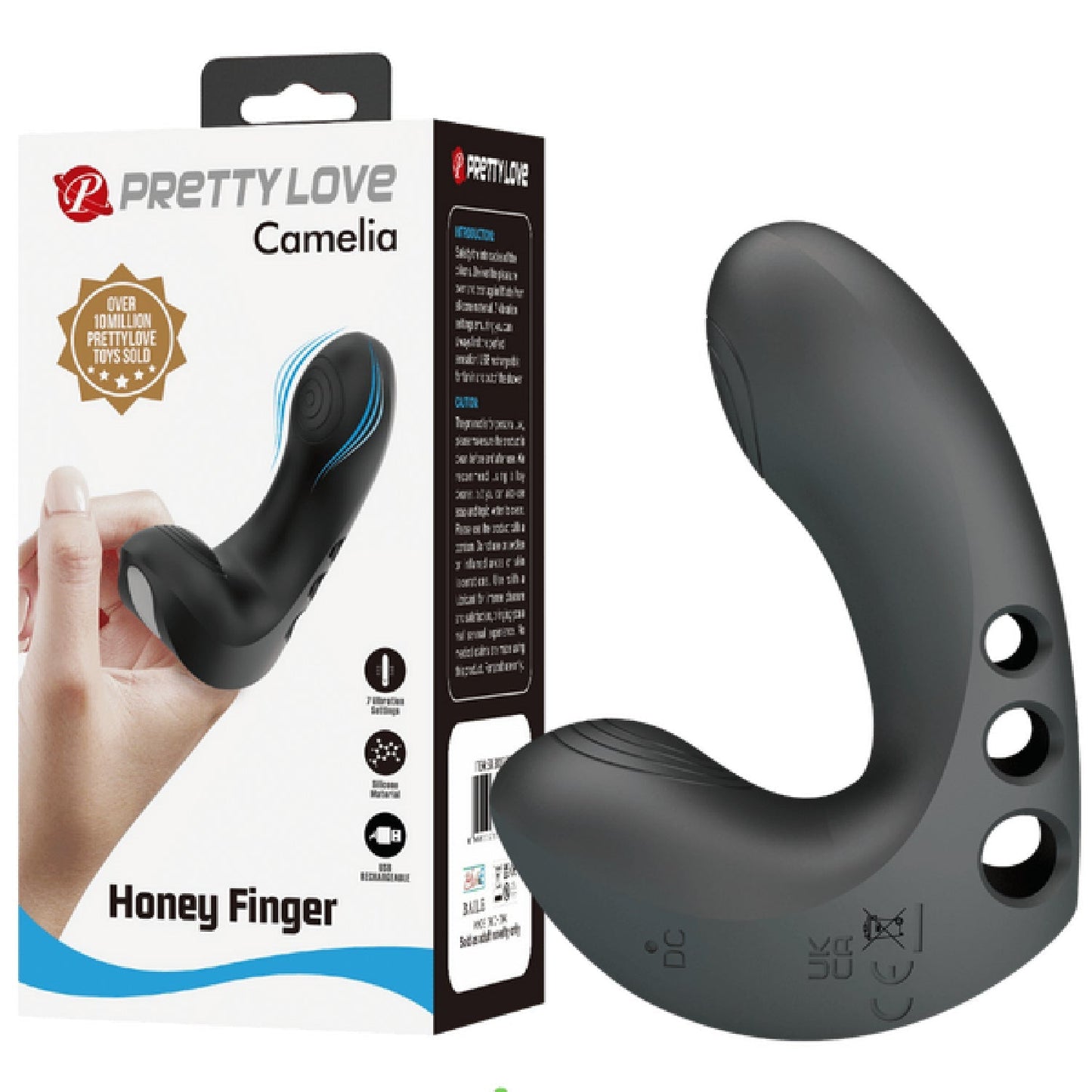Honey Finger Camelia – Pocket-Sized USB Rechargeable Finger Vibrator