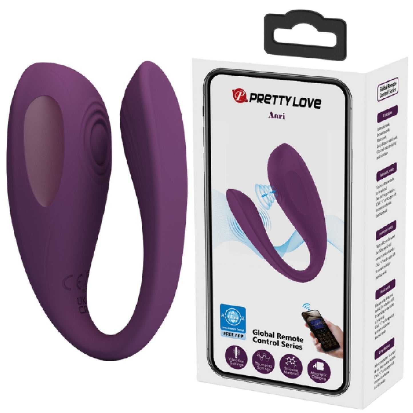 Aari Byzantium – App Control Couples Vibrator with 10 Vibration and Thumping Settings