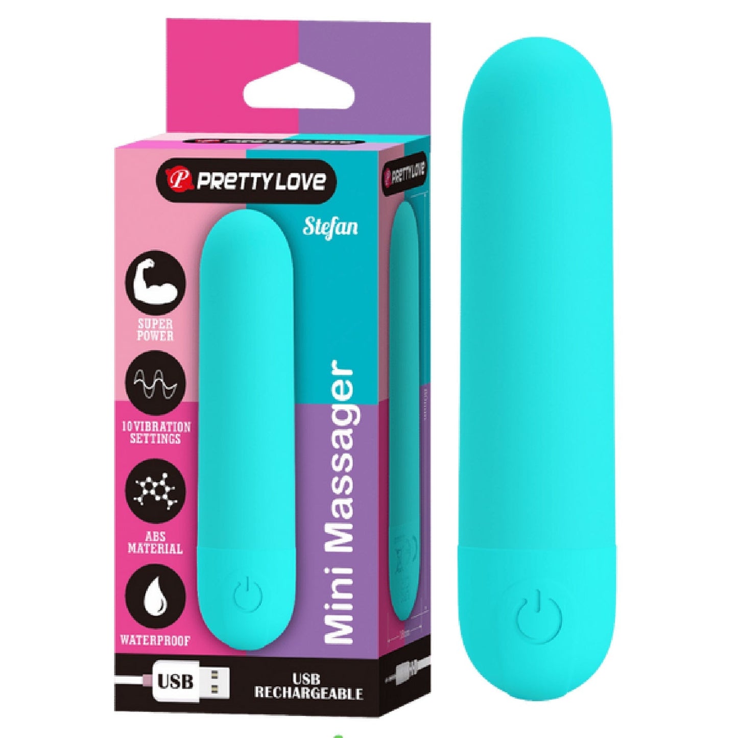 Stefan Rechargeable Mini Massager – Compact Vibrating Bullet Vibrator