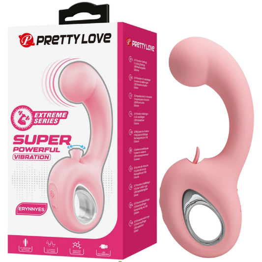 Erynnyes – Medical-Grade Silicone Dual-Stimulation Vibrator With 10 Vibration And 5 Licking Functions