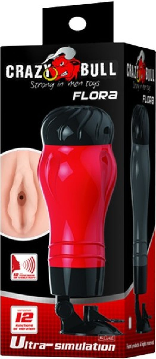 Flora Mouth Masturbator – 12 Function Vibration Stroker with Suction Base