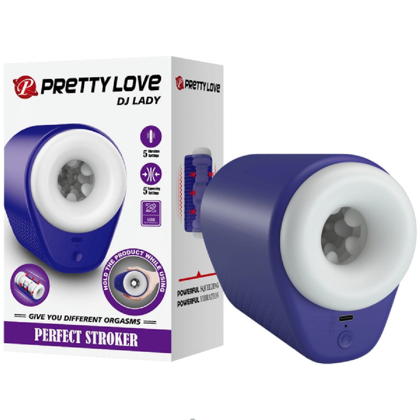 DJ Girl Perfect Stroker – Multi-Speed Thrusting Masturbator Cup