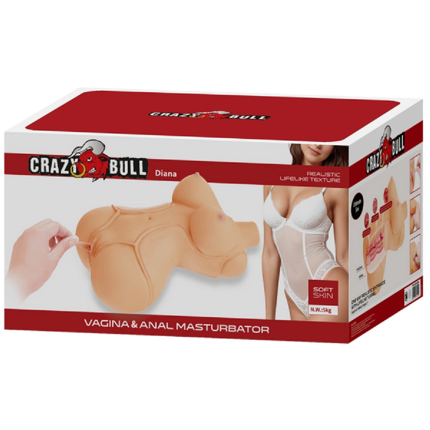 Diana – Realistic Vagina and Anal Masturbator with Weighted Core