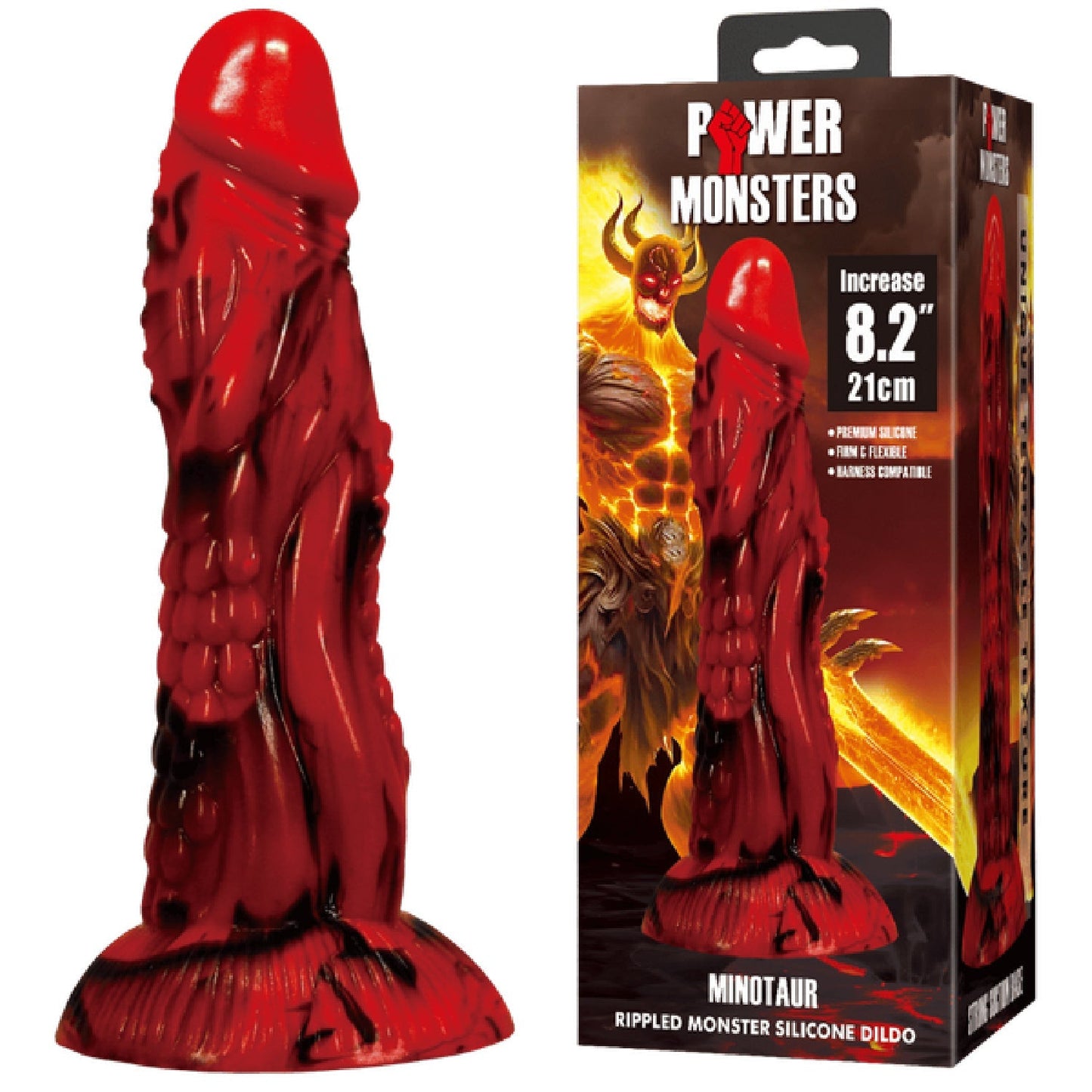 Minotaur 8.2 Inch Silicone Dildo – Premium Body-Safe Flexible Dildo