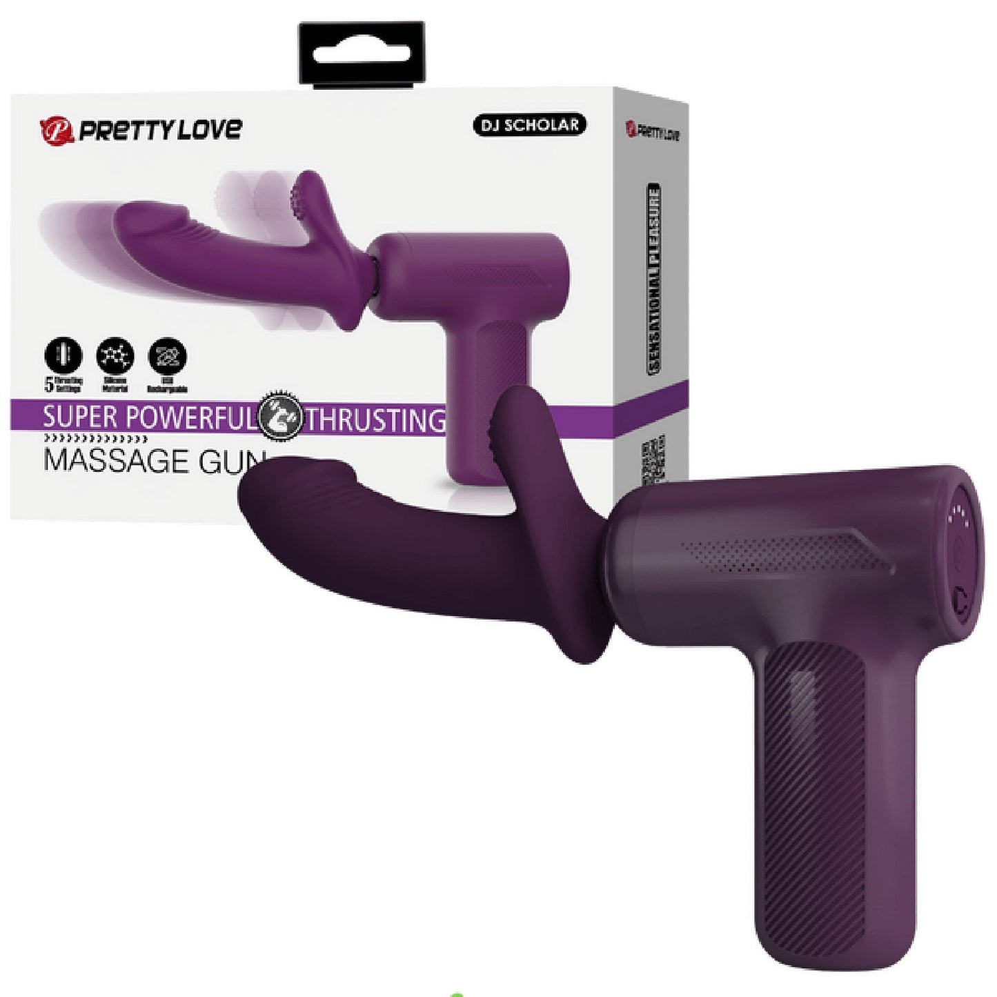 Super Power Thrusting Massage Gun – Powerful Motor Massage Gun with 5 Settings