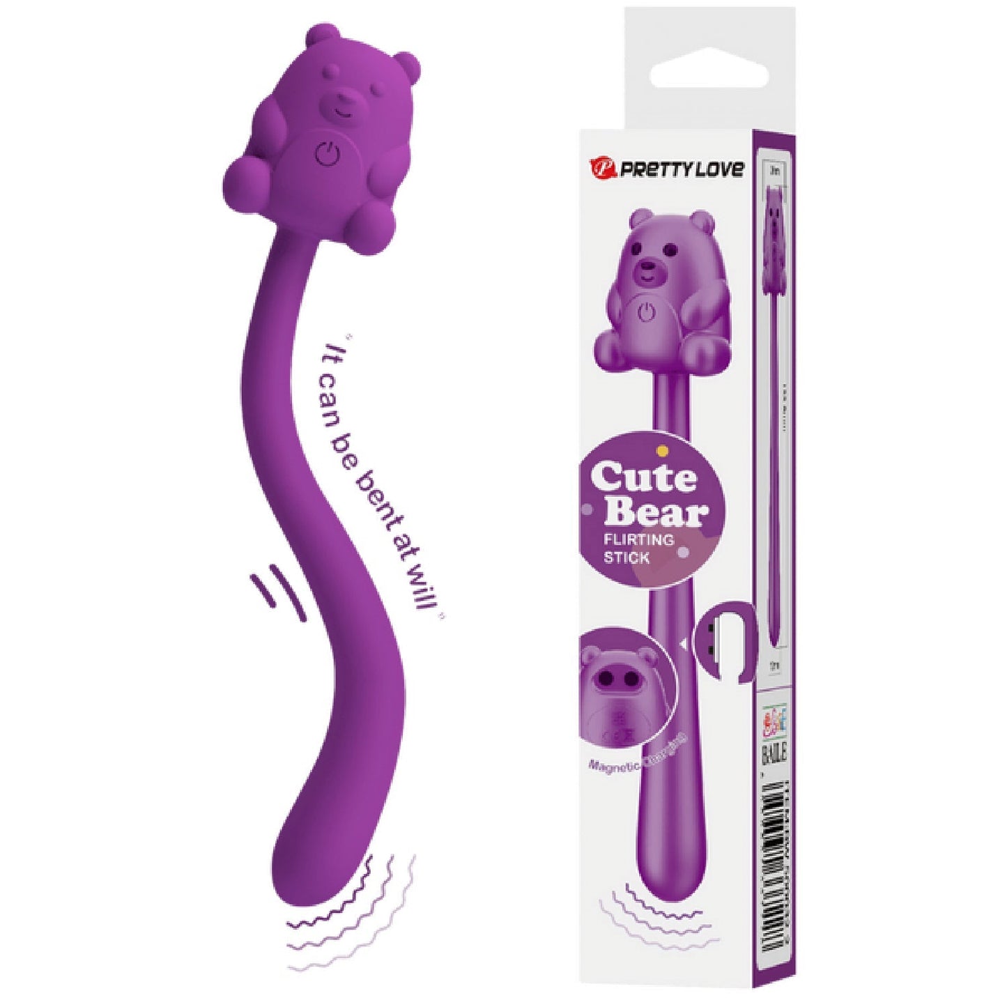 Pretty Love Cute Bear Flirting Stick – 7-Mode Vibrator
