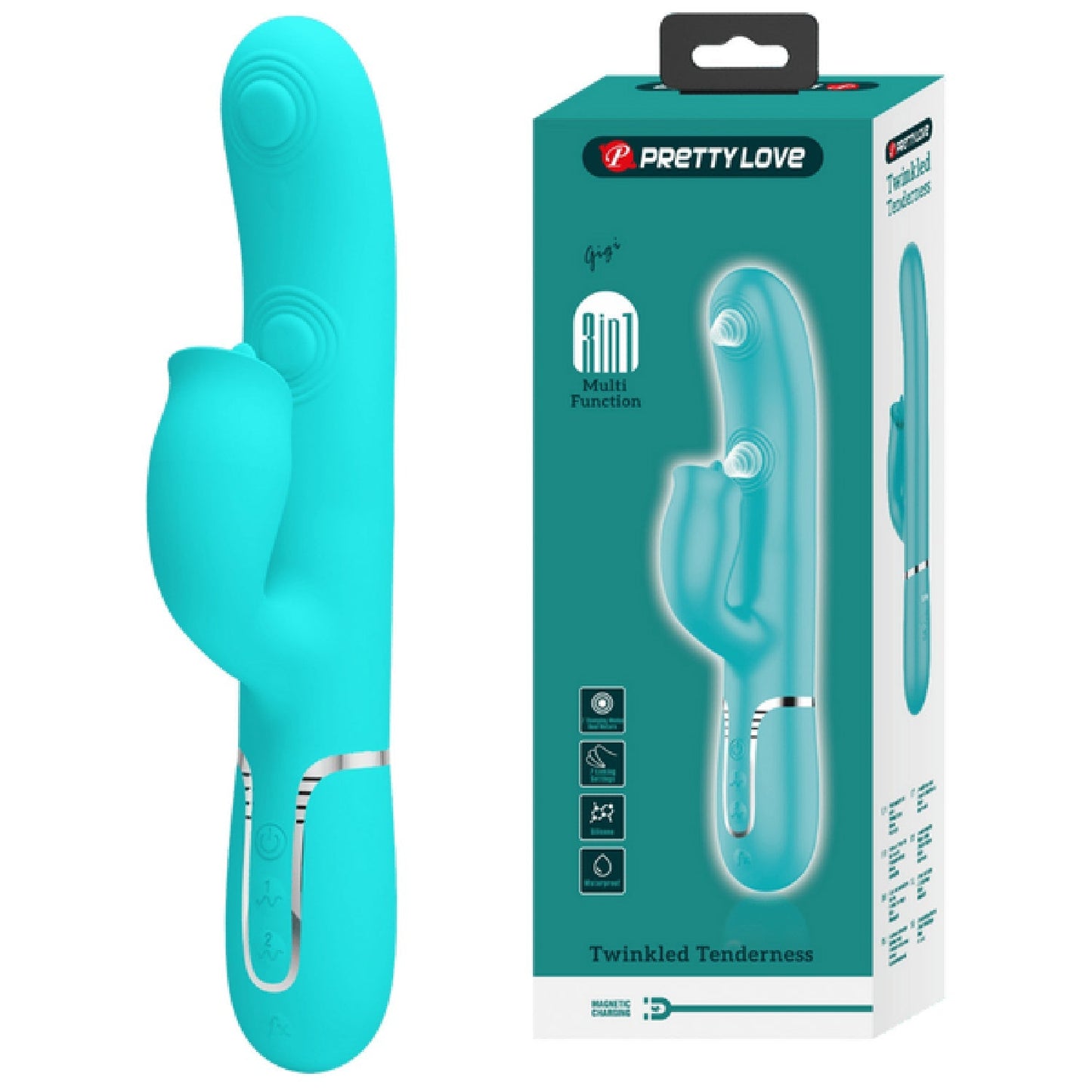 Pretty Love Gigi 3in1 – Multi-Function Rabbit Vibrator with Dual Stimulation