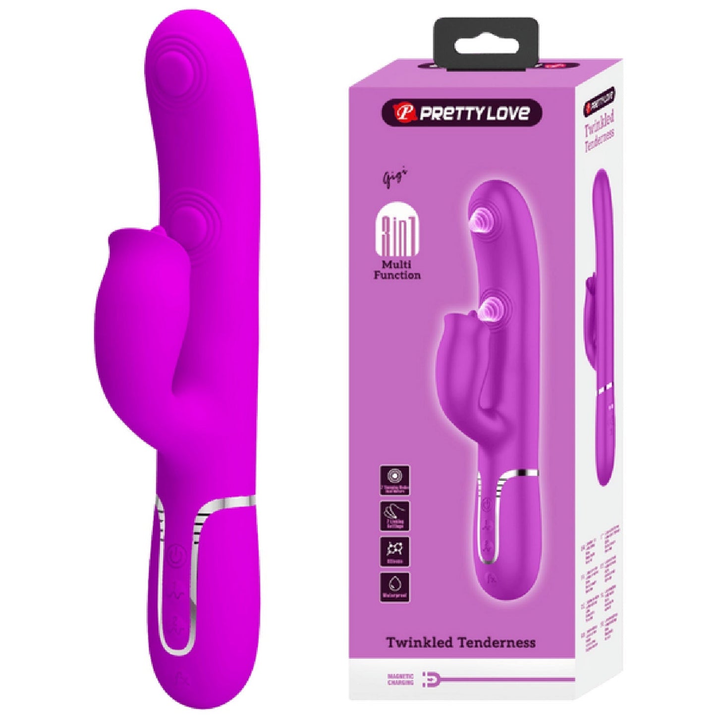 Pretty Love Gigi 3in1 – Multi-Function Rabbit Vibrator with Dual Stimulation