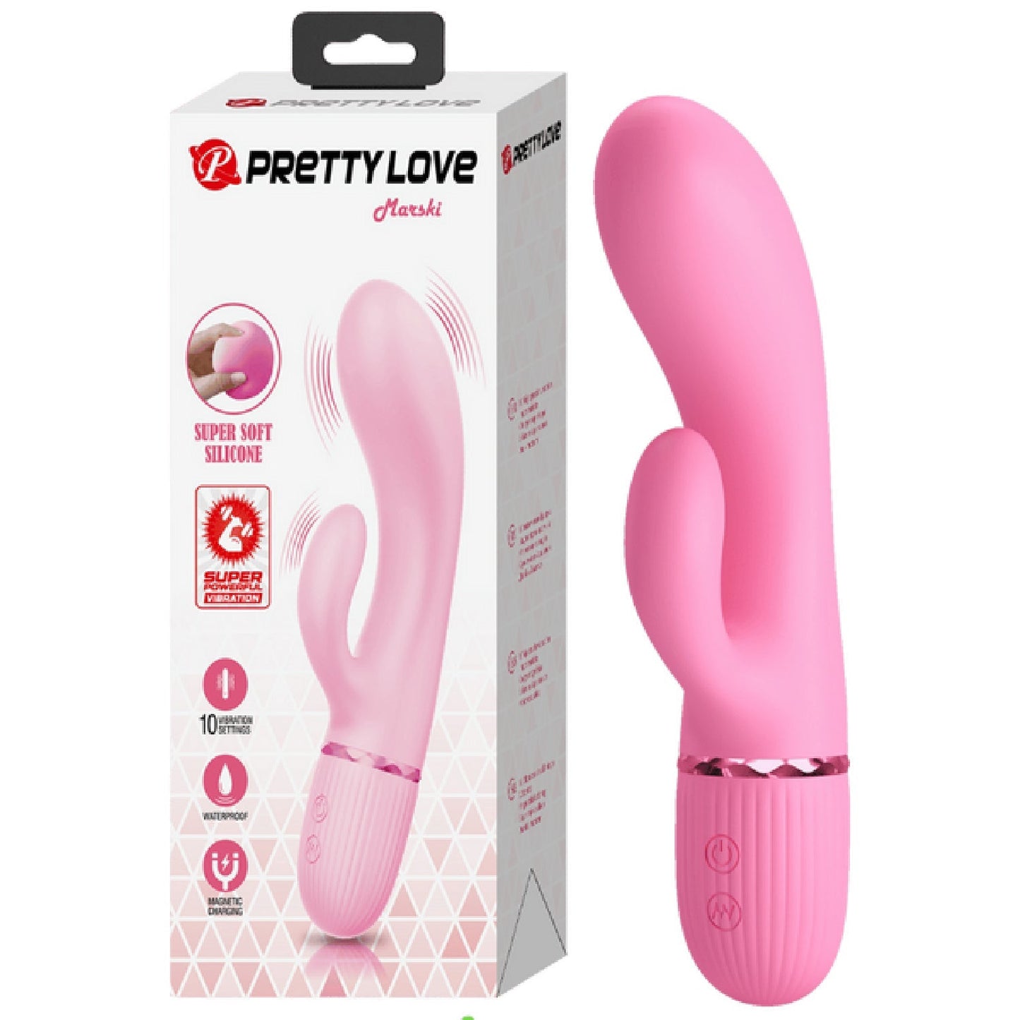 Marski Super Soft Silicone Dual Motor – 10 Function Rabbit Vibrator