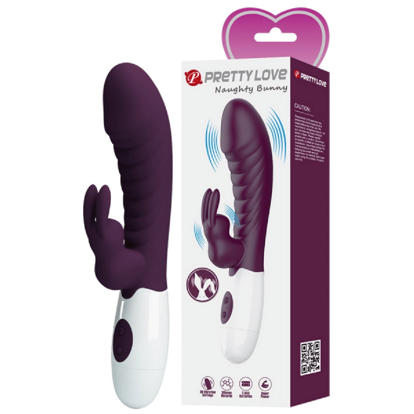Naughty Bunny – Dual Stimulator Vibrator With G-Spot And Clitoral Vibration