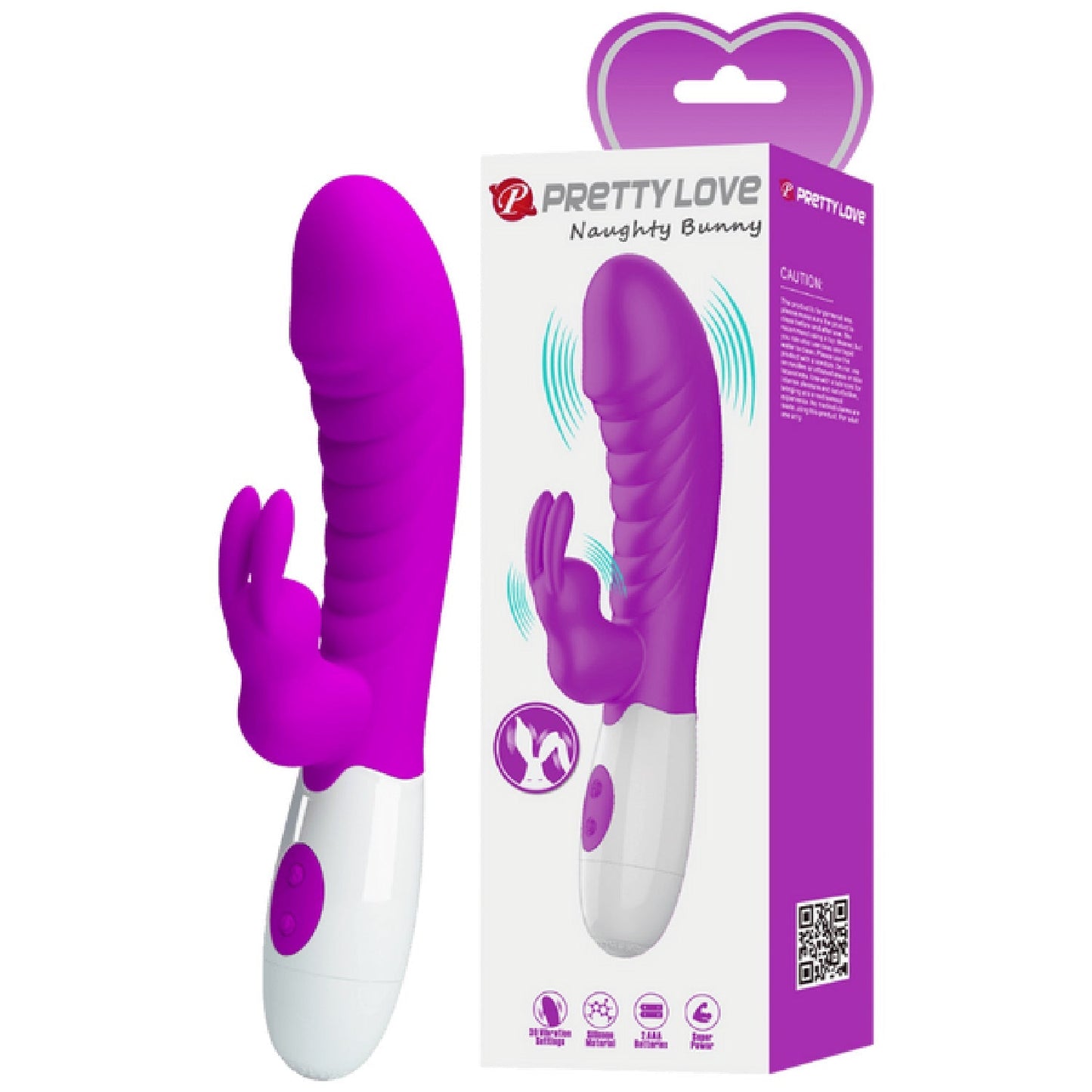Naughty Bunny – Dual Stimulator Vibrator With G-Spot And Clitoral Vibration