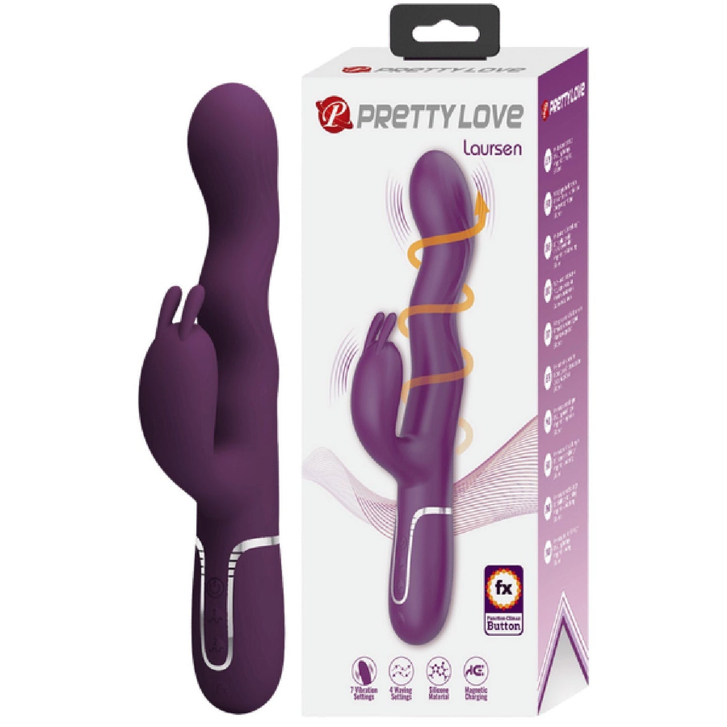 Laursen Rechargeable – Luxury Magnetic Charging G-Spot and Clitoral Vibrator