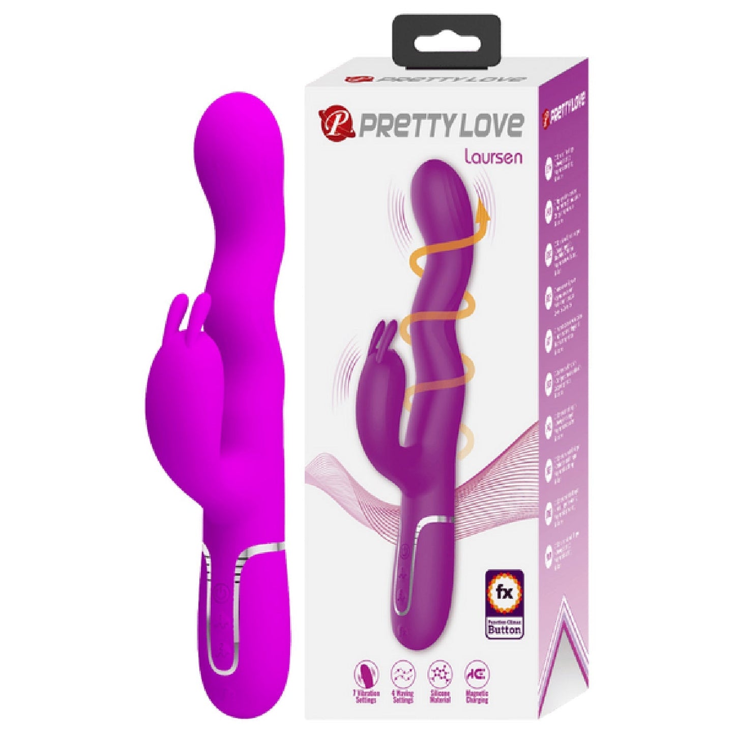 Laursen Rechargeable – Luxury Magnetic Charging G-Spot and Clitoral Vibrator