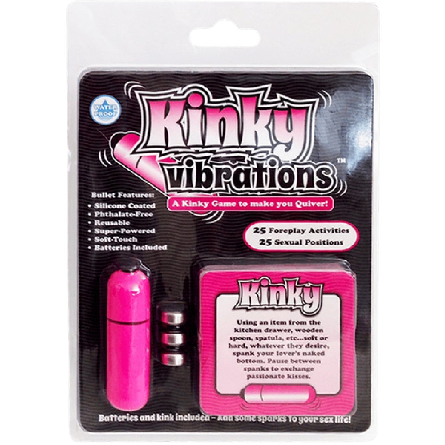 Kinky Vibrations – 50 Activity cards and Bullet Vibrator