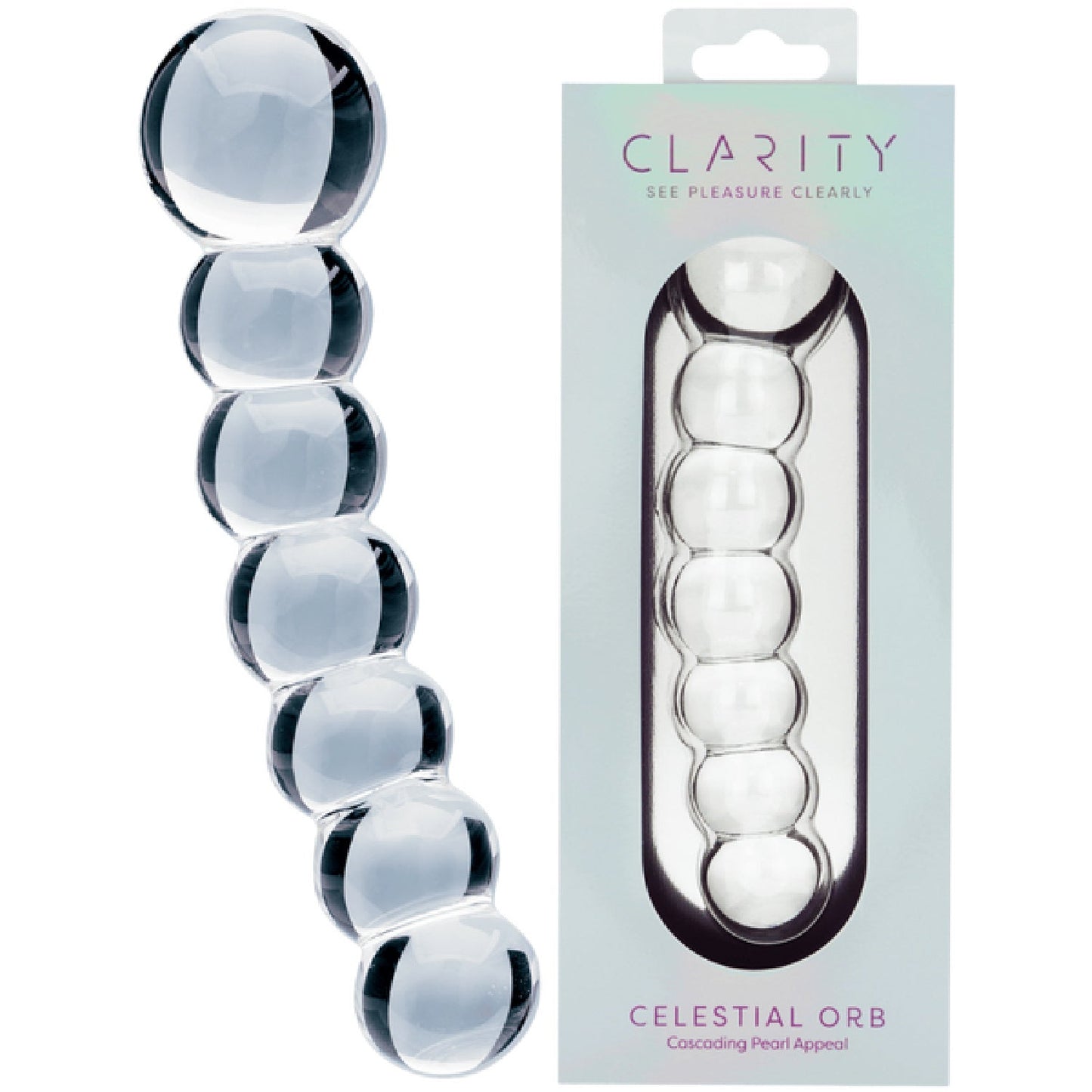 Celestial Orb – 5.4 Inch Handblown Borosilicate Glass Double-Ended Dildo