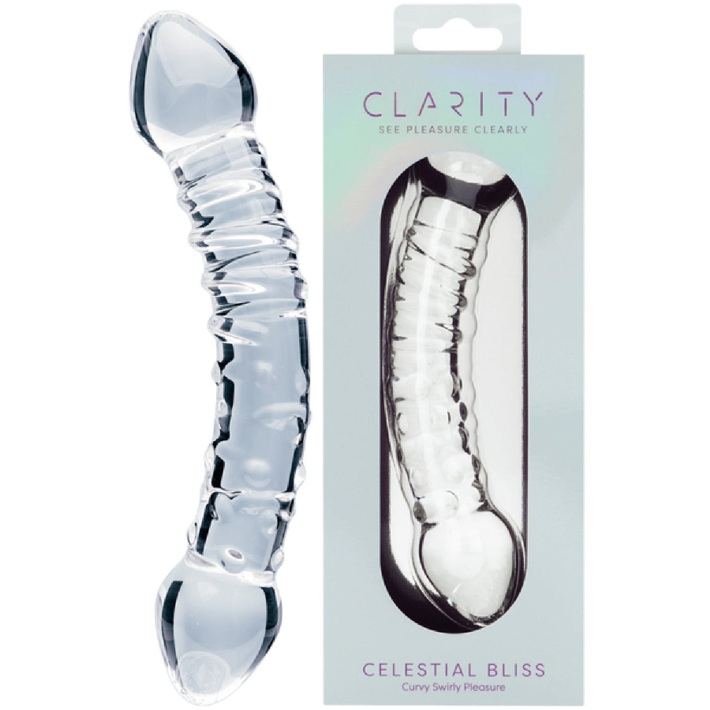 Celestial Bliss – 5.9 Inch Double-Ended Borosilicate Glass Dildo